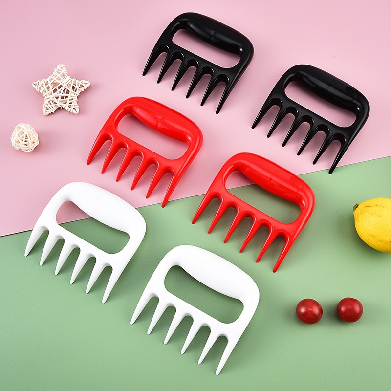 Bear Claw Meat Separator, Barbecue Meat Separator, High Temperature Resistant Meat Tearing Tool, Heat Insulation Anti-Scalding Bear Paw Claw Fork