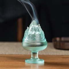 家庭用古代ガラス博山香炉、茶道白檀炉、香篆炉、文化的で創造的なギフト装飾品