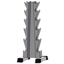 健身房哑铃架男女健身器材家用U型卡槽设计小杠铃哑铃架私教套装