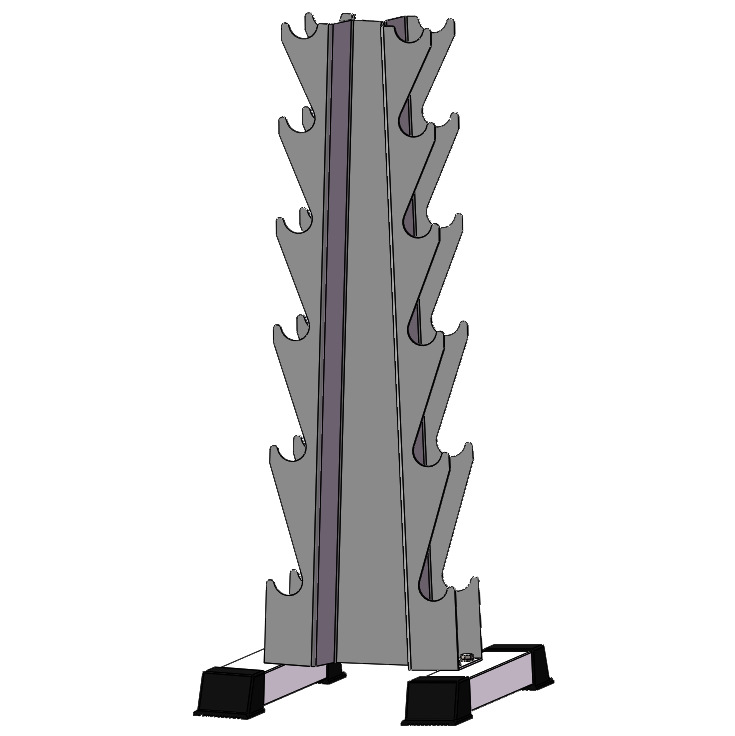 Gym Dumbbell Rack Men's and Women's Fitness Equipment Home U-shaped Card Slot Design Small Barbell Dumbbell Rack Private Education suit