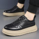 Top layer cowhide spring new men's casual shoes genuine leather breathable white shoes men's niche leather shoes men's shoes