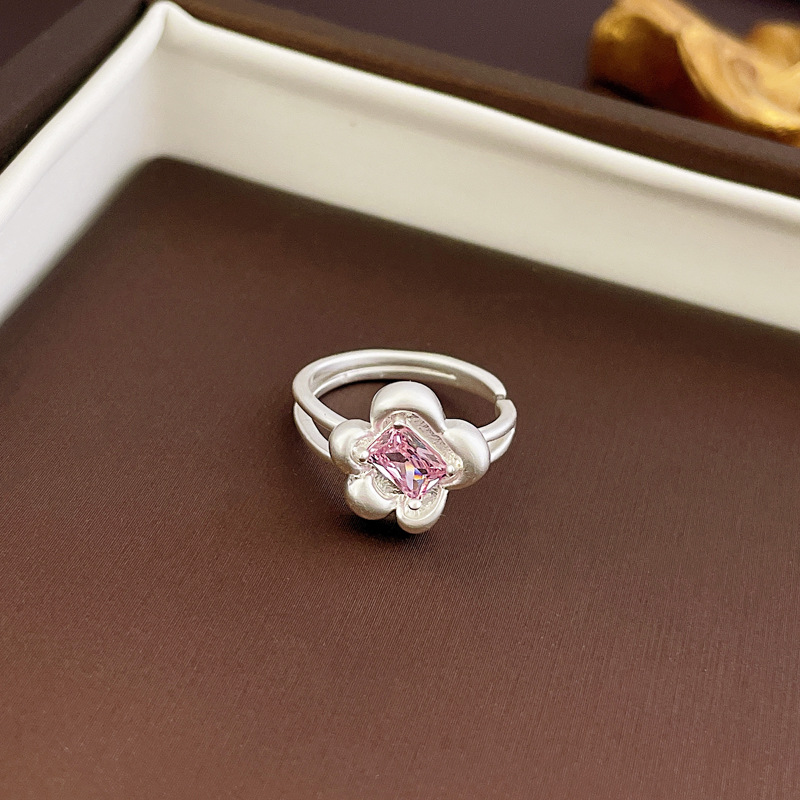 Rings Classification Sweet Rabbit Dog Heart Shape Copper Inlay Zircon Rings