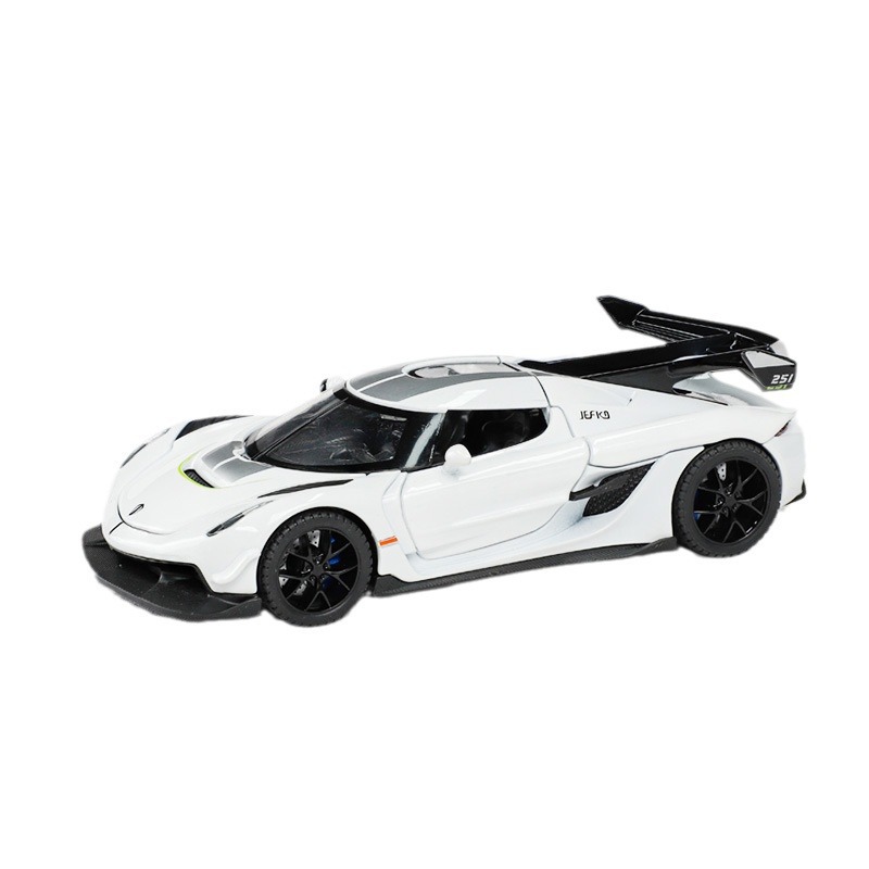 Zhongyuan xinghejin modelo de coche 1:32 coniseger Tire hacia atrás coche deportivo coche de juguete con luz música modelo adornos