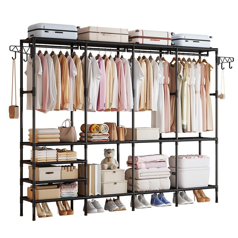 Percha de ropa multifuncional, piso, percha de ropa simple, percha de ropa para dormir, estante de ropa de moda reforzado doméstico