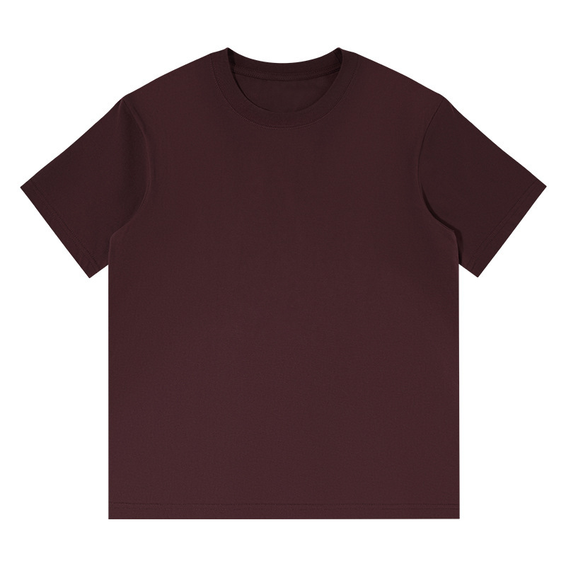 半袖tシャツ男230グラム重ポンド精櫛綿カップル純綿純色ゆるい半袖潮牌にシャツをかける|undefined
