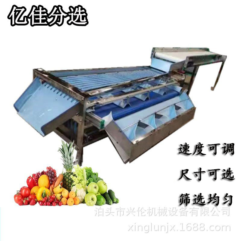 油茶果耙耙柑分选机分拣设备杏梅冬枣选果机器皮筋果品分级机