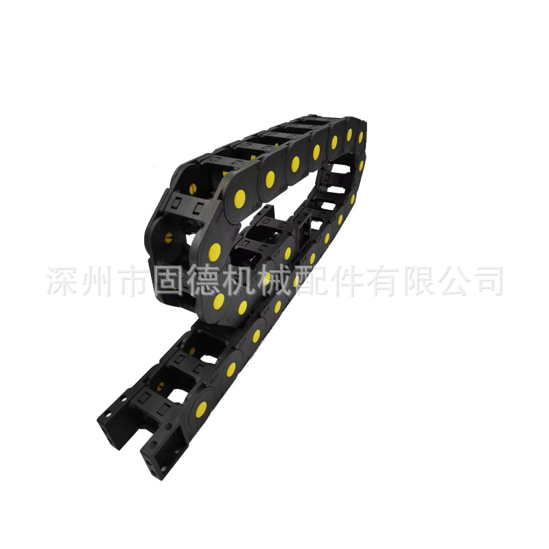 塑料拖链穿线工程尼龙坦克拖链 机床塑料坦克链 工程塑料拖链厂家