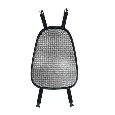 Universal Car Seat Cushion Leather Diamond-Encrusted Car Seat Cover Dropshipping Universal Model for All Seasons Cross-Border E-Commerce (Seat cushion, seat cover) - white-diamond-gypsophila-single-piece-headgear