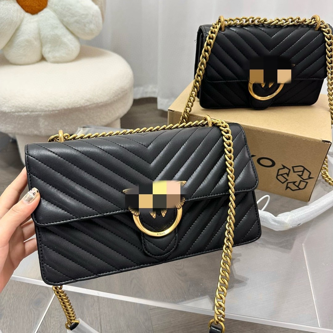 Pinko zəncir qayışlı çiyin və çarpaz çanta, yeni model