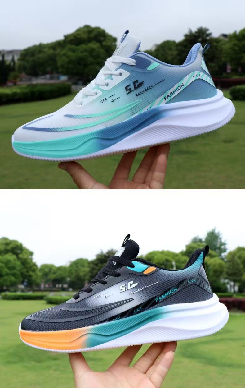 Men's For Spring Summer, Cross-border Soft-soled Running Comfortable And Breathable Student Mesh Men's Casual Shoes,_vogvips.com