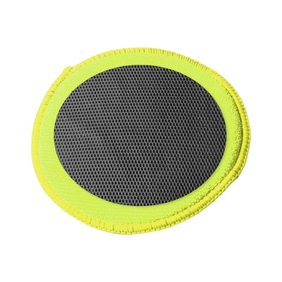 Car cleaning tools: Cloth, Volcanic Mud, Mud Gloves, Pad - hollow-round-mud-rubbed-yellow