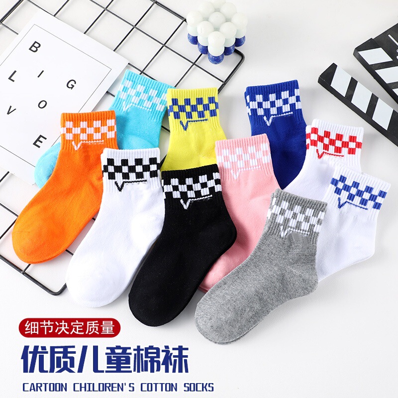 Vance Kidsren's Socks for Kidsren Aged 1-12 Years Old, Large, Medium and Small, Cute, Fashionable and Versatile, Soft Macaron Color, Source of Supply