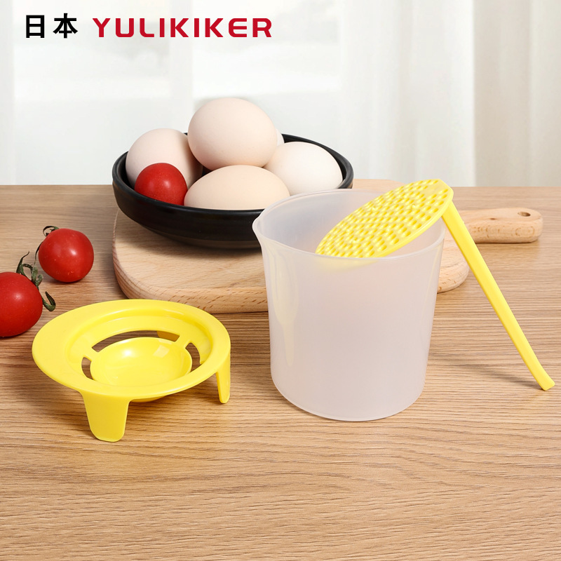 YULIKIKER crema japonesa Espumador huevo blanco separación huevo esponjoso manual huevo batir hogar herramienta para hornear
