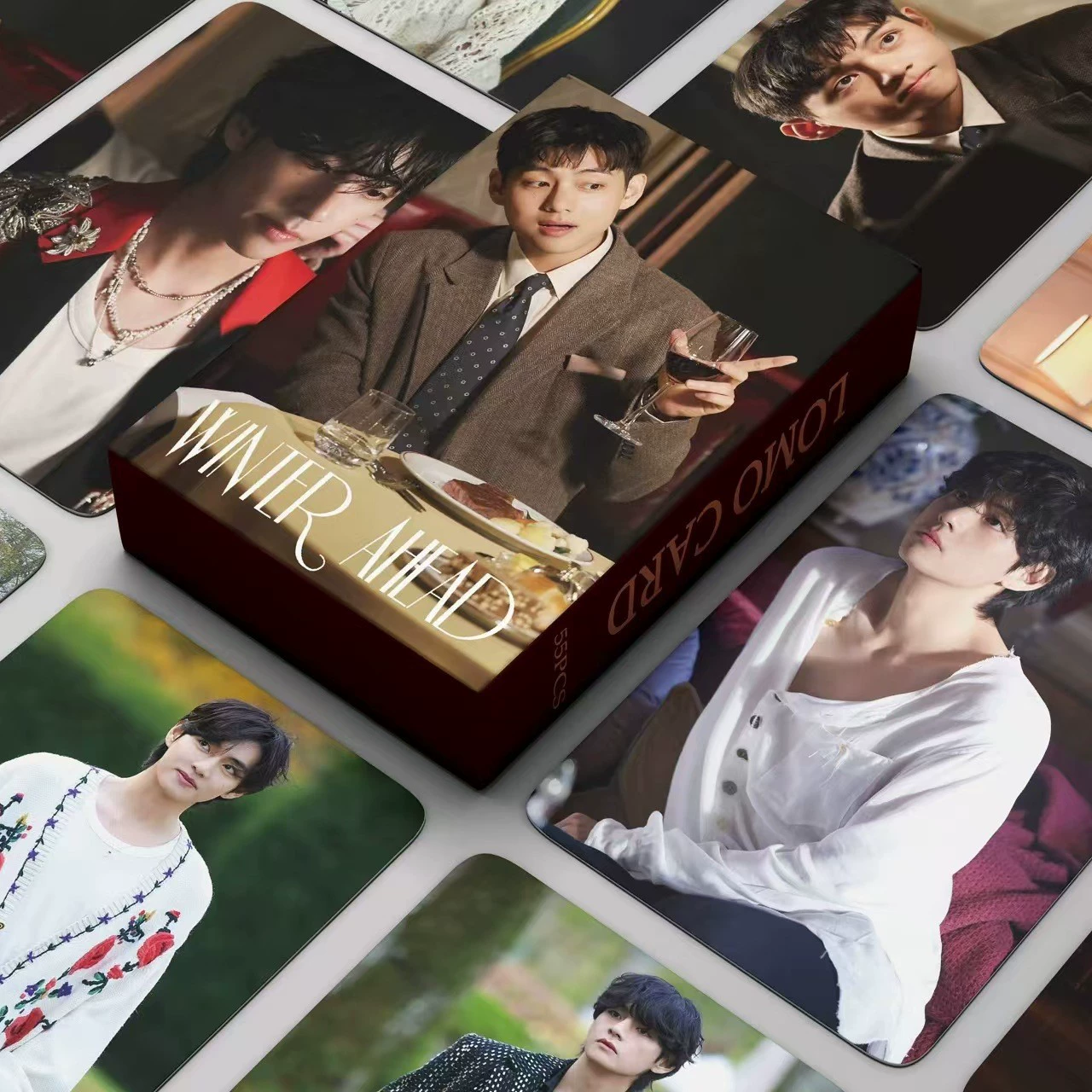 Большое количество WINTERAHEAD Kim Taehyung маленькие карты толстой бомбы молодежной группы V периферийные звезды карты в наличии