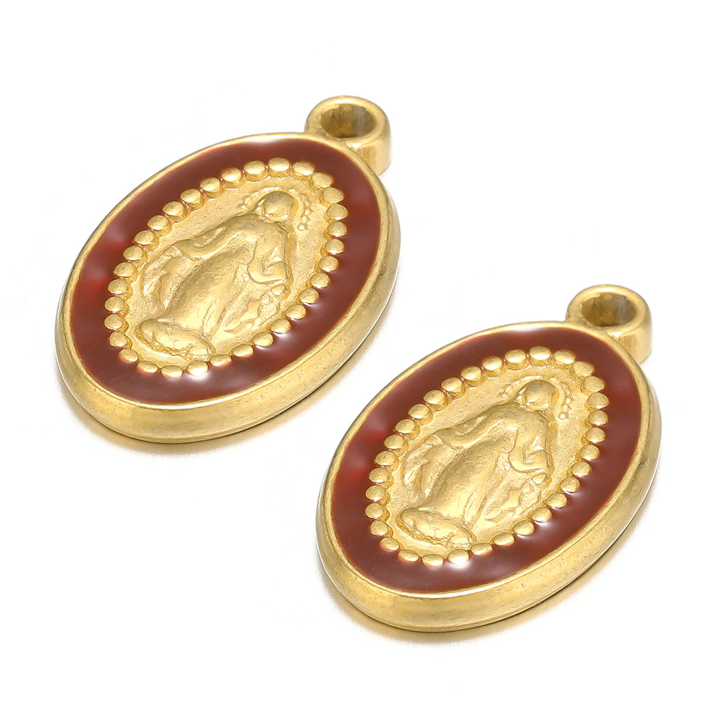 13g Weight Pendant Jewelry Making Type 18*10mm Jewelry Making Size DIY Jewelry Accessories Classification Hole 1~1.9mm Hole Size 5 PCS/Package Quantity 304 Stainless Steel Material Jesus Pattern Polished Finish Enamel Design Casual, Simple Style Style 5 PCS/Package 18*10mm Hole 1~1.9mm 304 Stainless Steel Jesus Polished Pendant 7