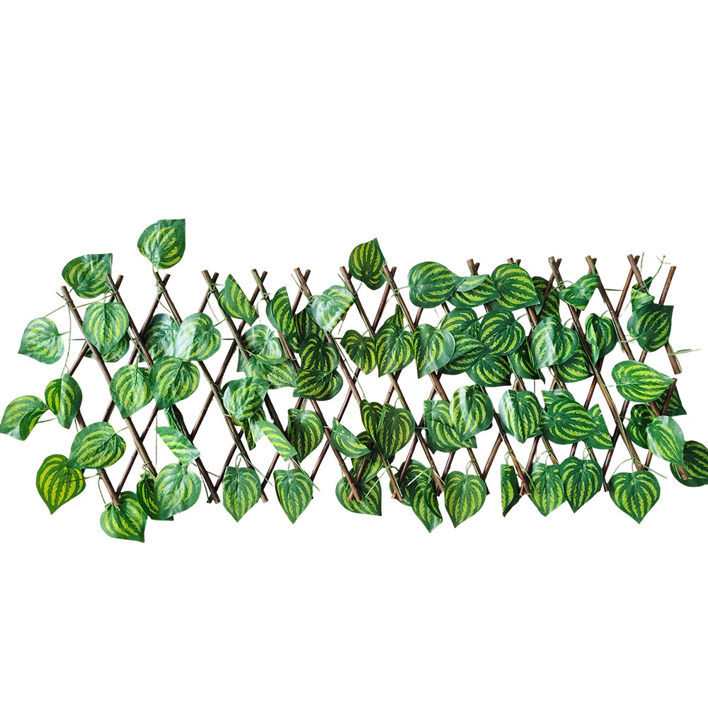 Transfronterizo de cercas retráctiles de flores falsas jardín exterior cercas de protección de hojas de sombra de plantas de simulación de plantas