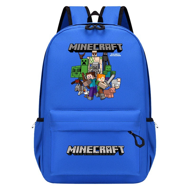 Игровой рюкзак для Minecraft, школьный рюкзак, неординарный стиль, простой модный студенческий рюкзак