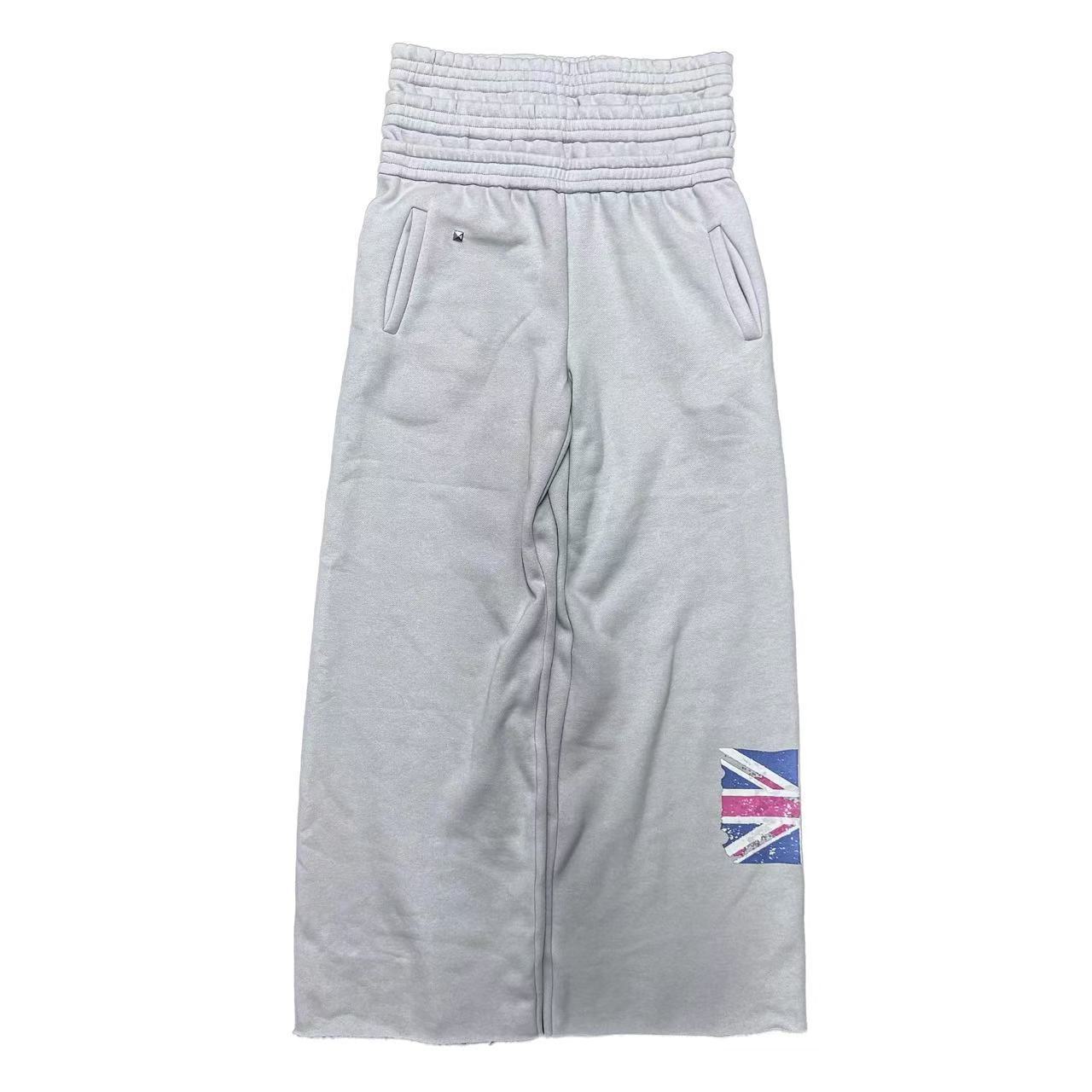 Europa y los Estados Unidos transfronterizos 2025 pantalones casuales de moda juvenil imprimido pantalones deportivos de bandera de moda pantalones cómodos de cintura alta pantalones largos