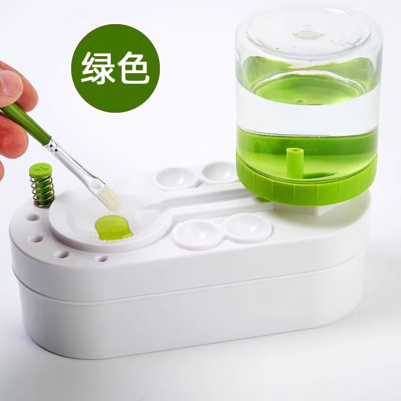 Pequeño inodoro pluma lavadora multifunción pluma contenedor de lavado artefacto cepillo de lavado limpiador acuarela pintura cambio automático de agua