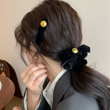 秋冬气质高级感蝴蝶结大肠发圈2024新款马尾丸子头绳皮筋女 发夹