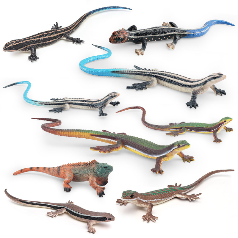 Cross-border simulation wild reptile lizard model grass lizard four-legged snake Stone Dragon chameleon decorative ornaments