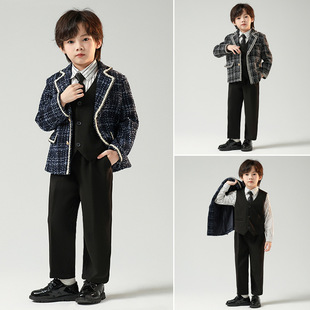 Children's Suit Casual suit Boys Flower Girls Wedding Dress Performance Performance Suit Host Xiao Xiang Style Suit Jacket