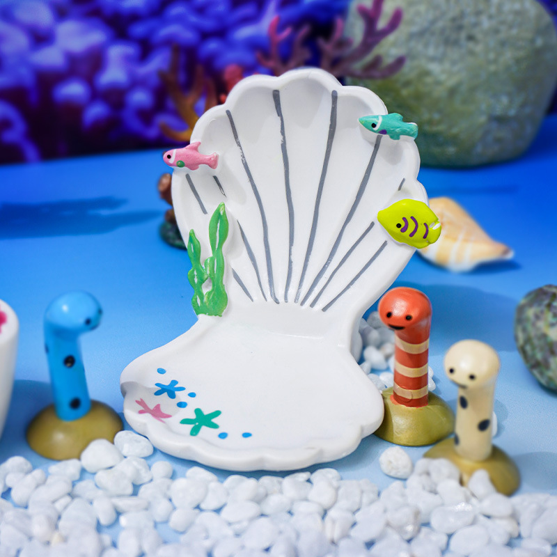 Tanque de peces marinos de verano boca de tiburón Anguila mesa de computadora escritorio hogar acuario tanque de peces paisaje adornos creativos