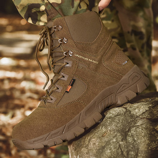 New mountaineering boots genuine goods waterproof breathable Chelsea boots side zipper ultra-thin men's Martin boots