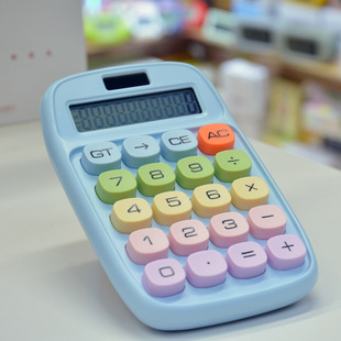 Foreign Trade Hot Selling Calculator Dopamine Student Calculator Round Machine Retro Mechanical Keyboard for Computer Examination