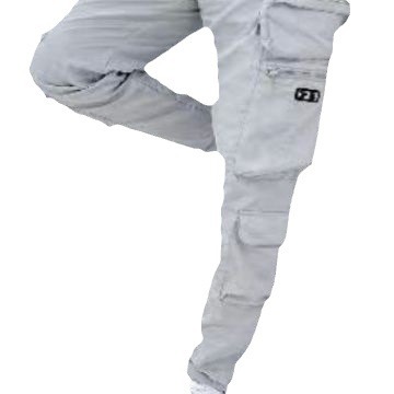 2024 Men's casual versatile leggings sports with large pockets, zipper decoration, workwear pants_voghion.com