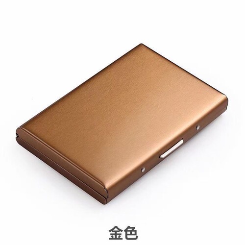 Amazon-style accordion storage bag, cute solid color open-top black card box, EUKONI card holder, stainless steel card case