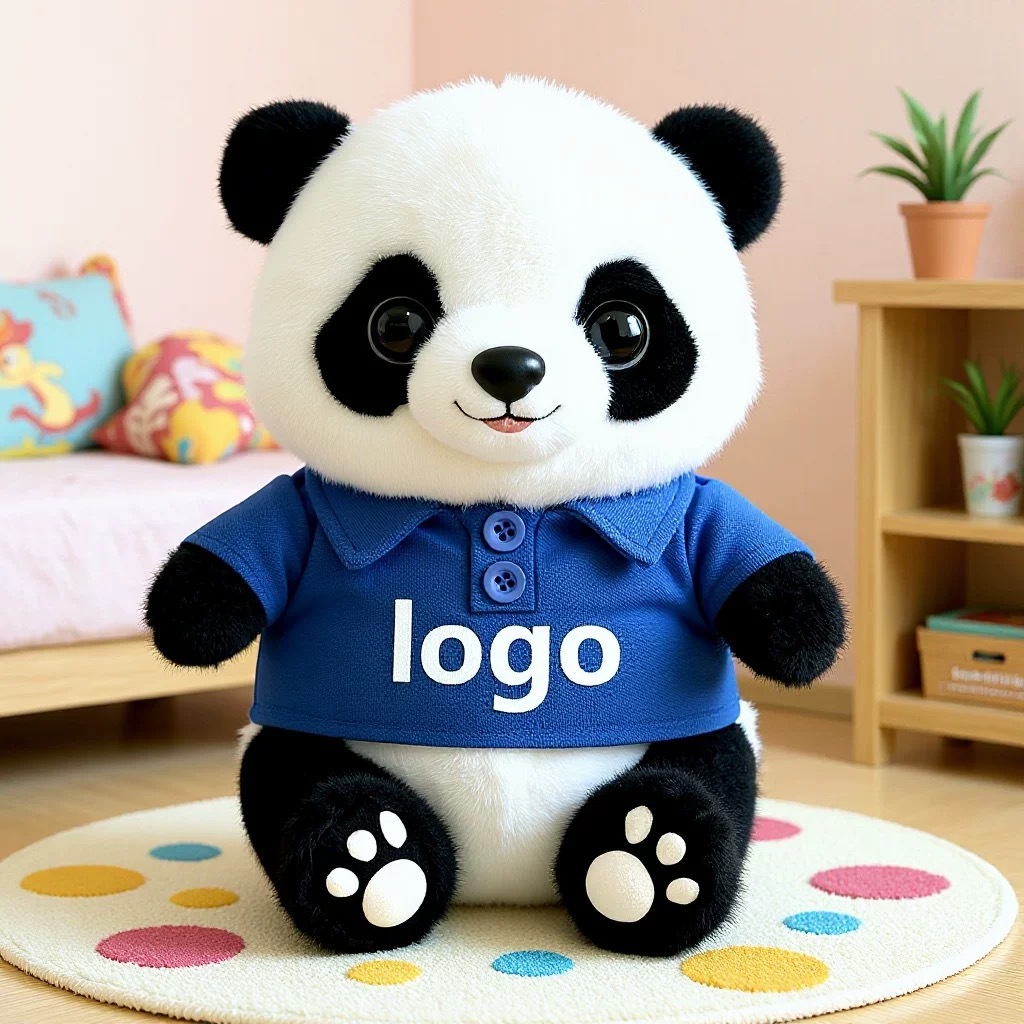 Panda lindo muñeca de peluche vestido Tesoro Nacional Panda muñeca Chengdu recuerdos festivos regalos impresión logotipo