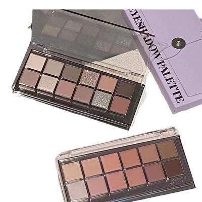 Joocyee酵色十二色眼影盘日常淡妆修容高光珠光哑光大地色眼影盘