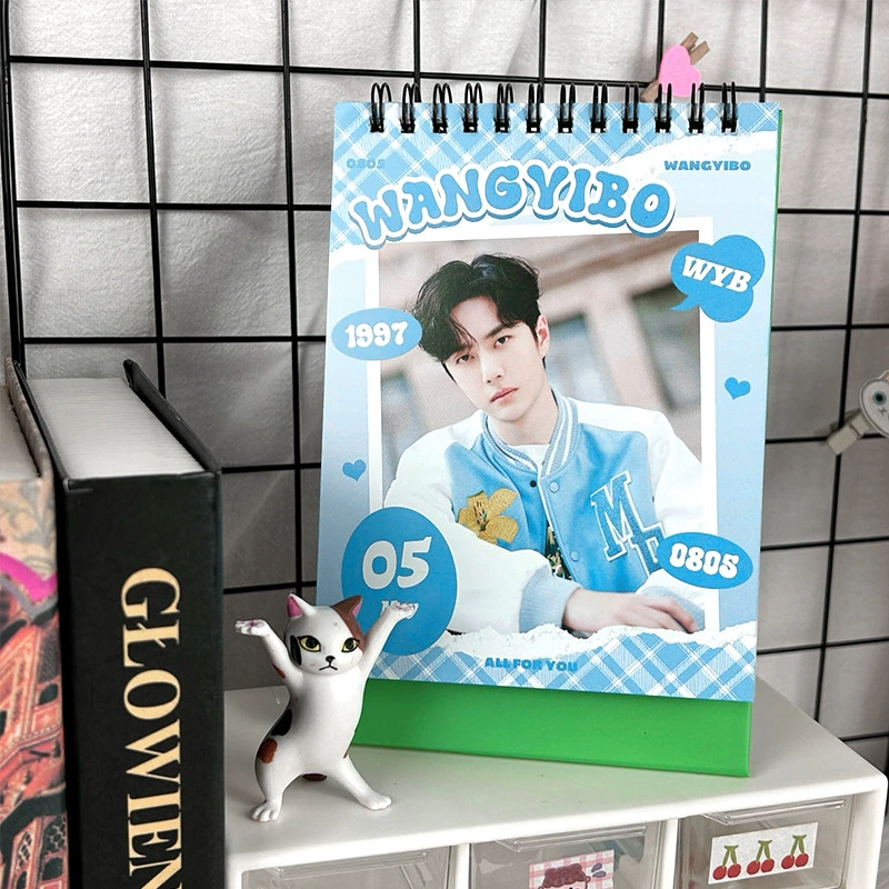 Double-sided high quality desk calendar, 2024 years