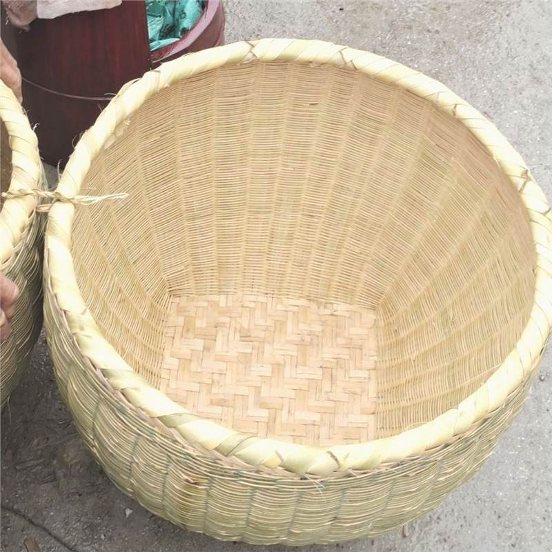 大竹筐特大号手工竹编大号箩筐竹编制品淘米箩篼粮食竹筐收纳篓|undefined