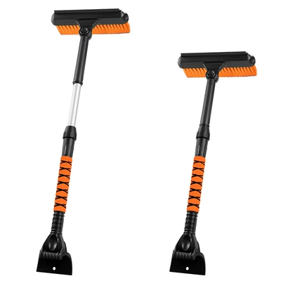 ice tool winter two-head snow | Kempinq və səyahət - 3888-telescopic-snow-shovel-orange