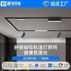 LED フルスペクトル磁気投光器スマートホームデコレーションスポットライトリビングルーム表面実装隠蔽埋め込み磁気吸引メインライトなし