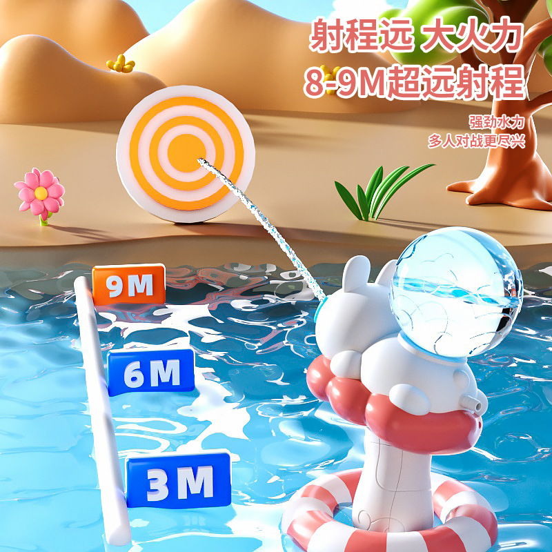 (2개) 2024 인터넷 인기있는 새로운 전기 물 총 어린이 장난감 자동 물 스프레이 물 소년 소녀 선물 대용량
