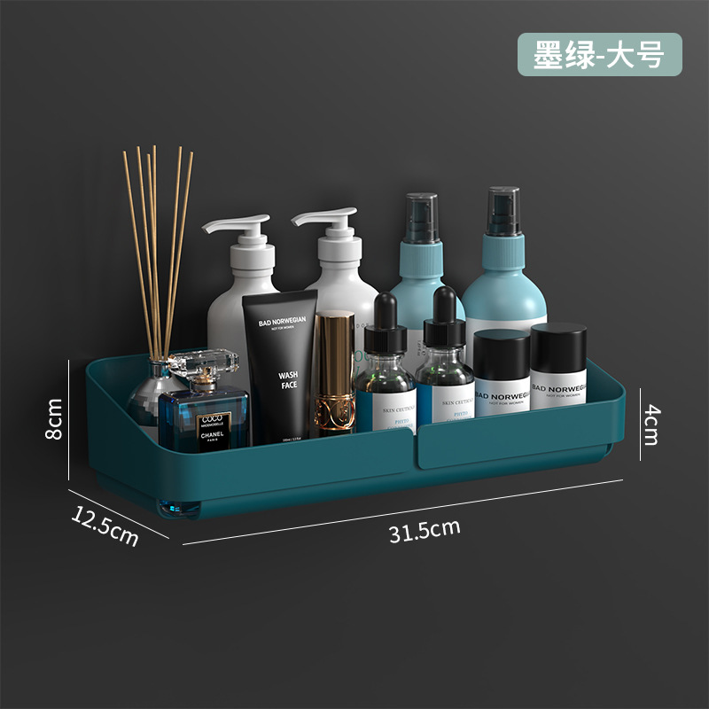 Baño Estante de almacenamiento inodoro lavabo cocina almacenamiento Punch-free baño montado en la pared