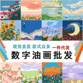 DIY/数字油画;钻石画、皮画;创意礼品套装
