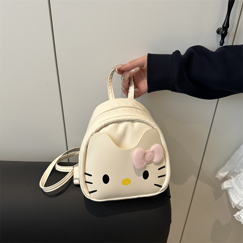 甘くてキュートで多用途なパーソナライズされたカジュアルバックパック女性用ハローキティファッション通勤ニッチシンプルバックパック|undefined