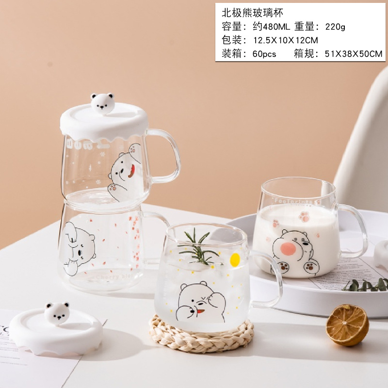 Taza de cerámica con diseño de gato, para leche o café, regalo creativo