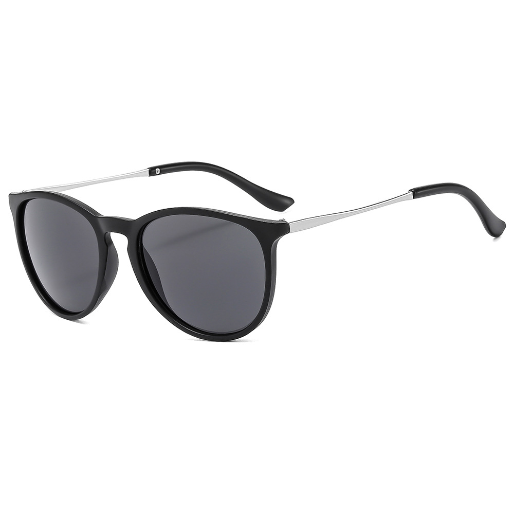 New Fashion Korean Edition Metal Leg Toad Mirror Advanced Trendy Round Frame for Men and Women Sun Protection Net Red_voghion.com