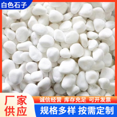 玉石白石砂利園林舗装庭装飾白い石枯山水造景白い砂利石