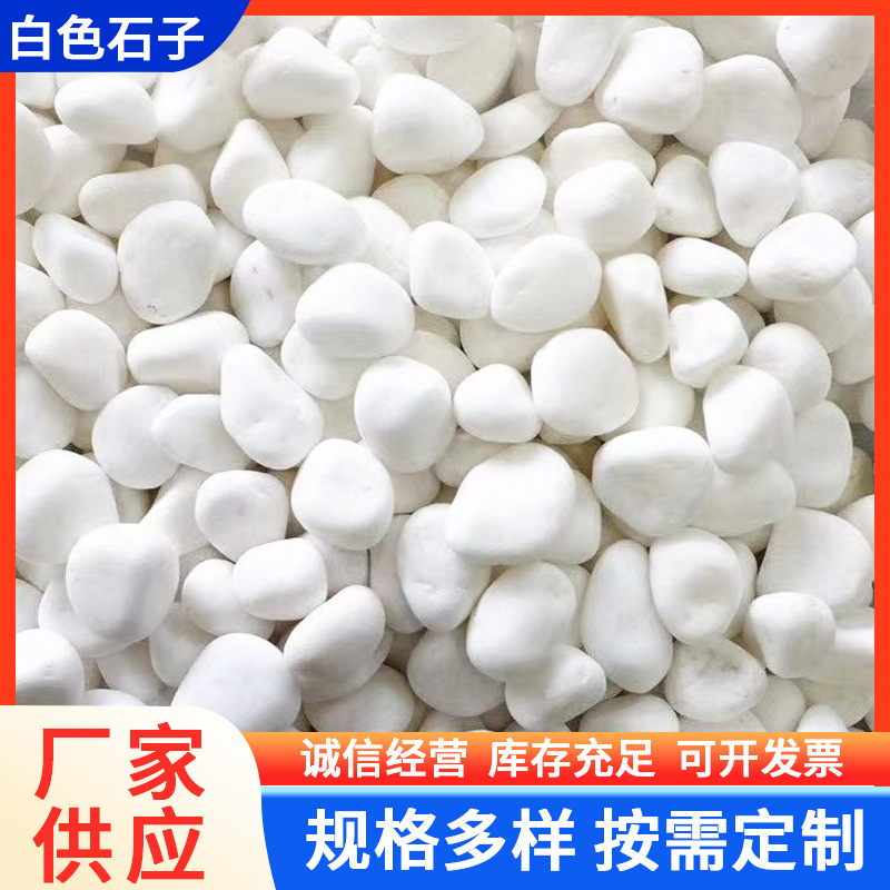 Cobblestone White Stone Gravel Garden Paving Courtyard Decoration White Stone Dry Landscape Landscaping White Gravel