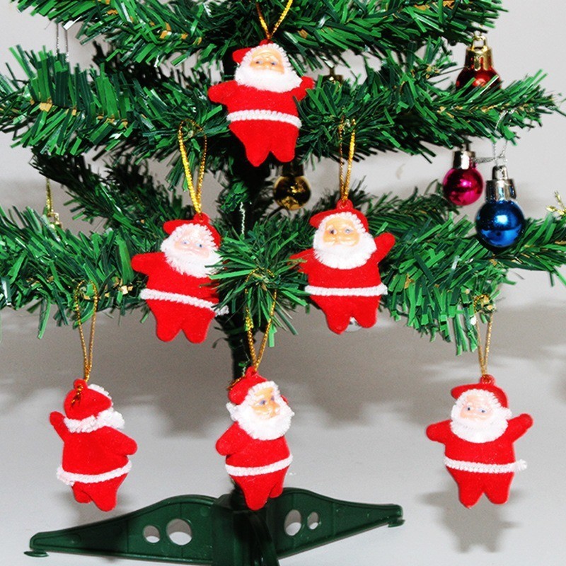 クリスマス装飾ゴールドパウダーカラーサンタクロース装飾ペンダントクリスマスパーティーレイアウト人形ペンダント|undefined