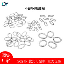 1.0-3.0线径不锈钢蛋形圈闭口椭圆圈diy项链手链连接圈饰品旦圈