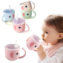 Baby Feeding Bottle Kids Cup Silicone Sippy Children跨境专供