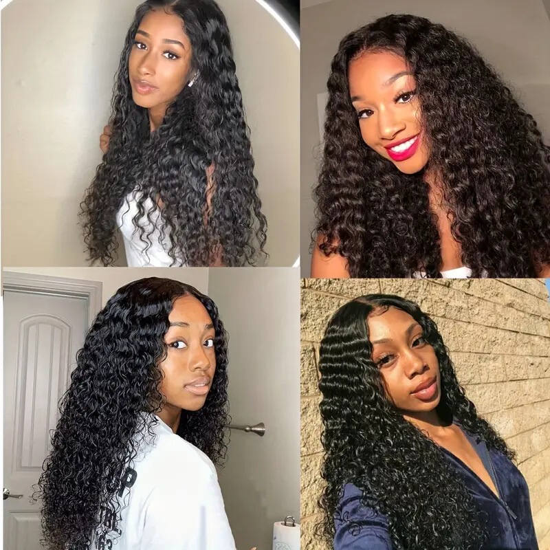 European and American fashion front lace wig African hot small roll tube explosive head curly wig