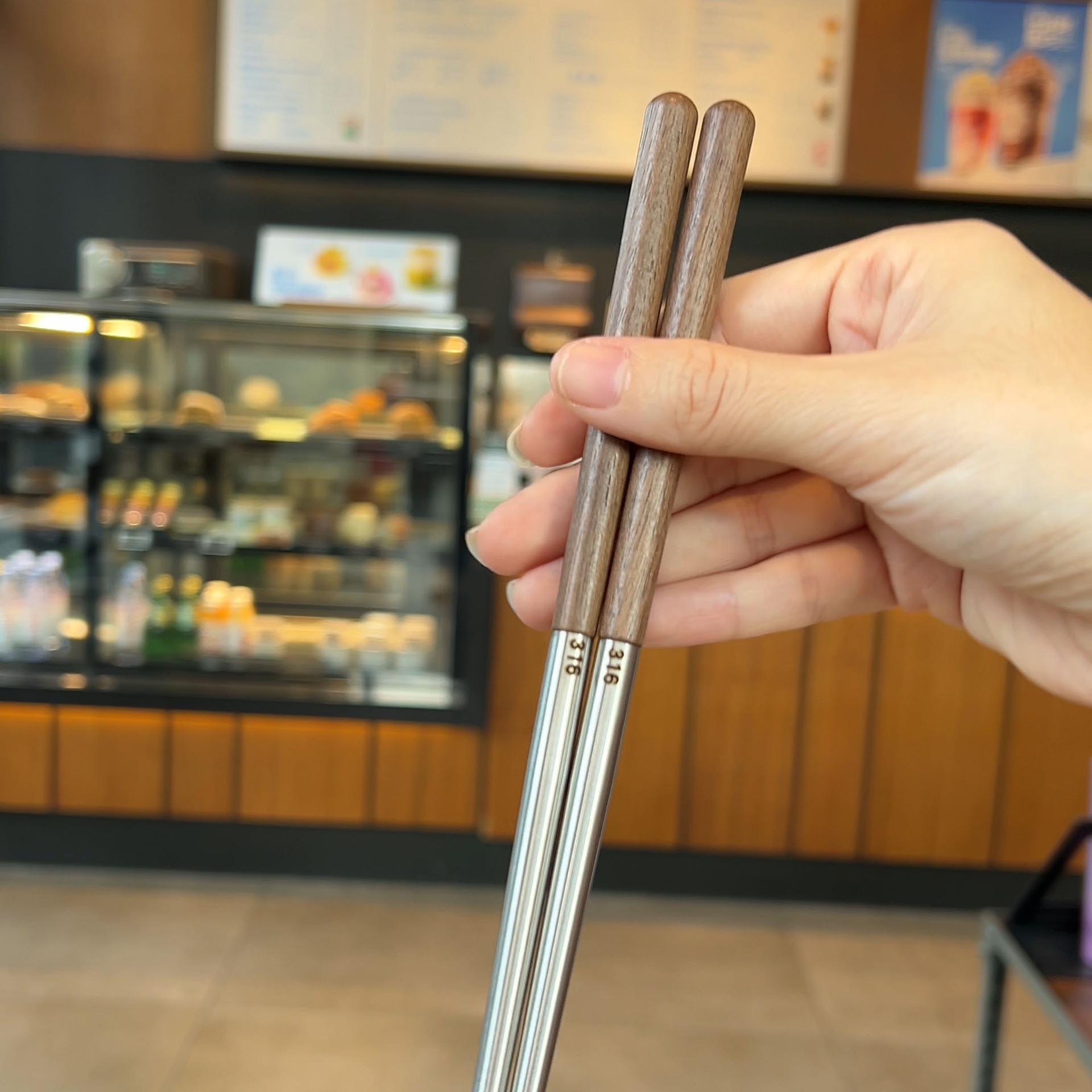 316 palillos de acero inoxidable cubiertos domésticos de alta calidad a prueba de quemaduras para una persona un palillos para una persona